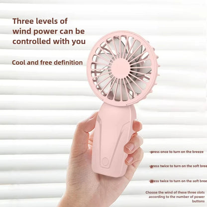Portable Handheld Small Fan Lightweight Cute Appearance USB Rechargeable Mini Fan Summer Portable Mini Pocket Cooling Fans