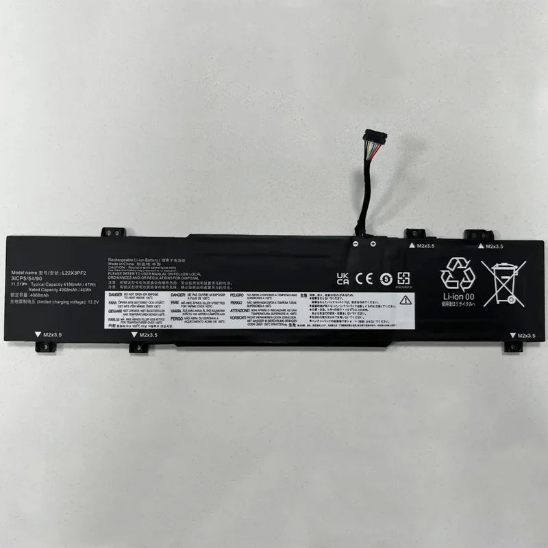 L22M3PF2 L22X3PF2 L22C3PF2 L22B3PF2 11.31V 47Wh Laptop Battery for Lenovo V14 V15 G4 AMN Ideapad Slim 3 16iru8 14amn8 Notebook