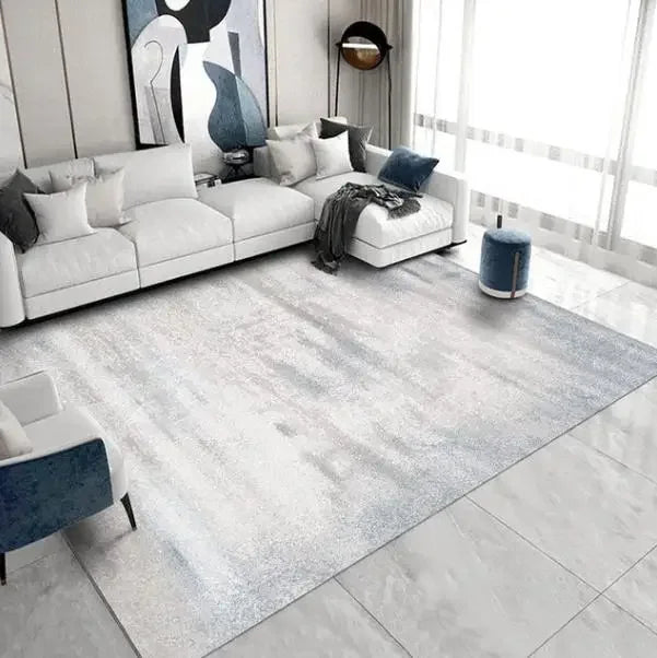 Modern Simple Living Room Decoration Carpet Large Area Soft Lounge Rug Gray Nordic Rugs for Bedroom Washable Anti-slip Floor Mat