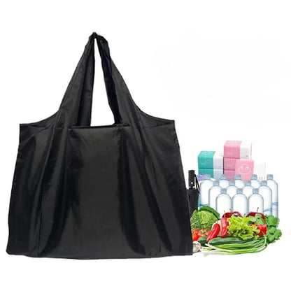 Women Large Capacity Folding Shopping Bag Big Size Portable Grocery Organizer Reusable Nylon Shoulder Handbags Tote Bag