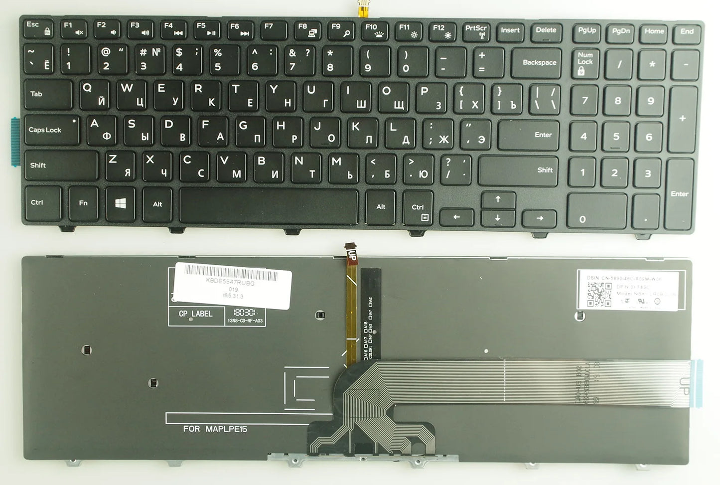 RU/US/UK/BR/SP For DELL Latitude 3550 3560 3570 3580 3588 15-3578 Vostro 15-3562 3546 3559 3565 3549 3558 laptop keyboard
