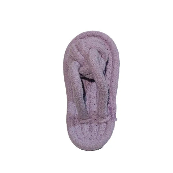 Funny Pet Dog Toys Slippers Cotton Rope Shoes Interactive Chewing Puppy Dog Teeth Cleaning Outdoor Training Cat Relieve Anxiety