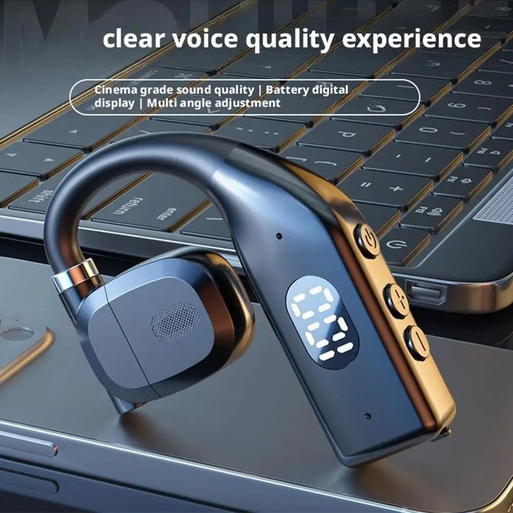 Earhooks Wireless Bluetooth Headphones Bone Conduction Earphones Stereo Noise Canceling Headset With Microphone Gaming Sports