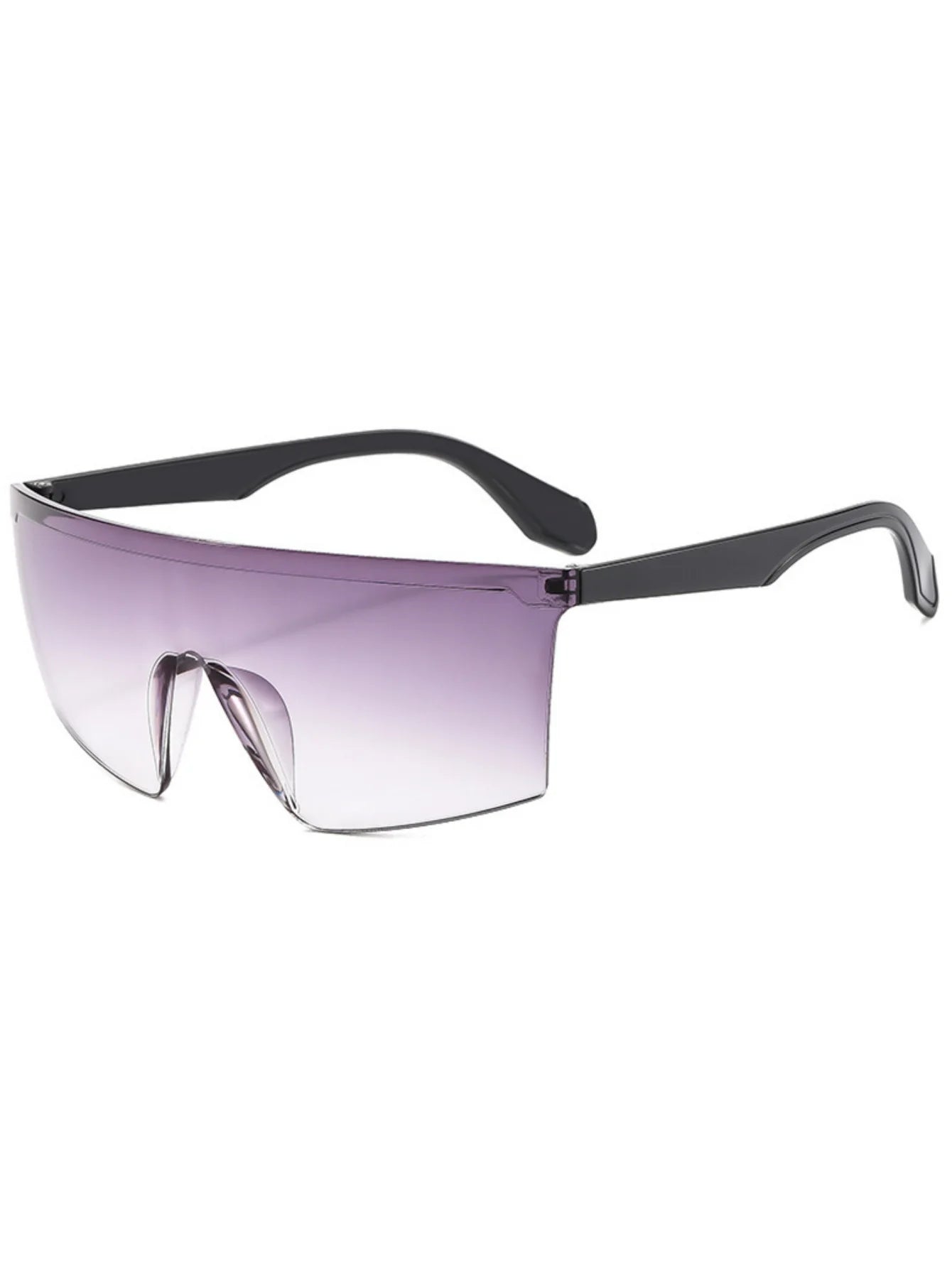 1PC, same style for men and women, stylish glasses, new model, large frame, vibrant colors, trendy, lens-integrated design, perf