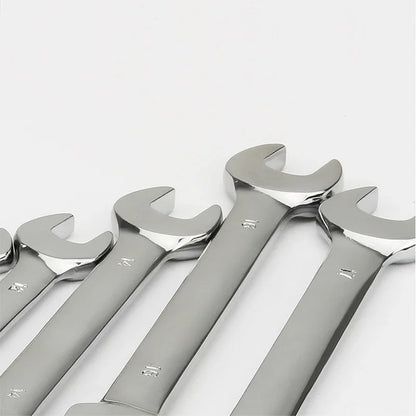 Ratchet Wrench 8-24mm Metric Combination Wrench Flex Head Ratcheting Wrench Chrome Vanadium Steel Spanner Quick Repair Tool