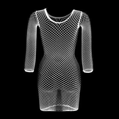 Sexy Cover Up Hollow Out Fishnet Dress without Bikini Hollow Out Dress Holiday Qq609