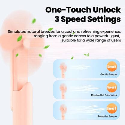 Portable Mini Fan Handheld Small Fan Extendable USB to Type C Charging Fan 2-in-1 Multi-Functional Mobile Phone Charging Fan