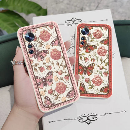 Classicism Flower Phone Case For Xiaomi Mi 17 15T 14T 14 13 13T 12 12T 11 Ultra lite 10 10S 11T 10T 9T Pro Lite Poco F5 5G Pro