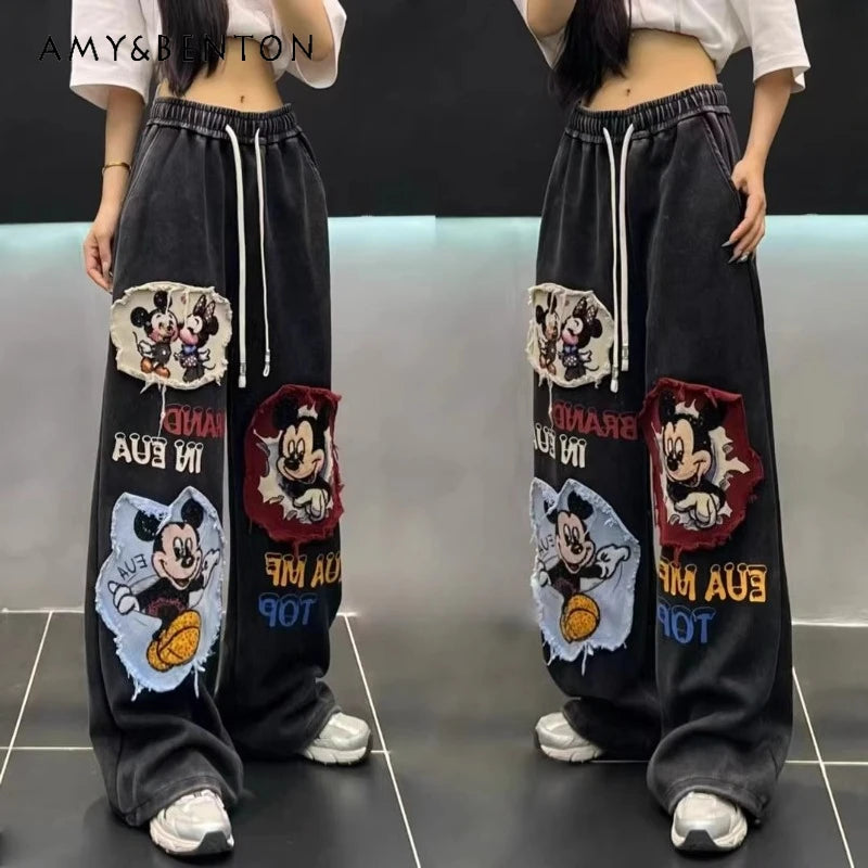 Original Design Sense Long Slacks 2025 Autumn New Fashionable Loose Casual Pants Ladies With Draped Straight Wide-Leg Trousers