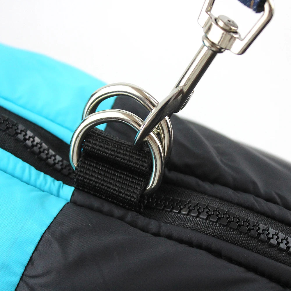 Winter Pet Coat Dog Clothing Warm Rainproof Overall Traction Cotton Pet Clothing Thick Big Dog Vest Pet Supplies Charge Coat