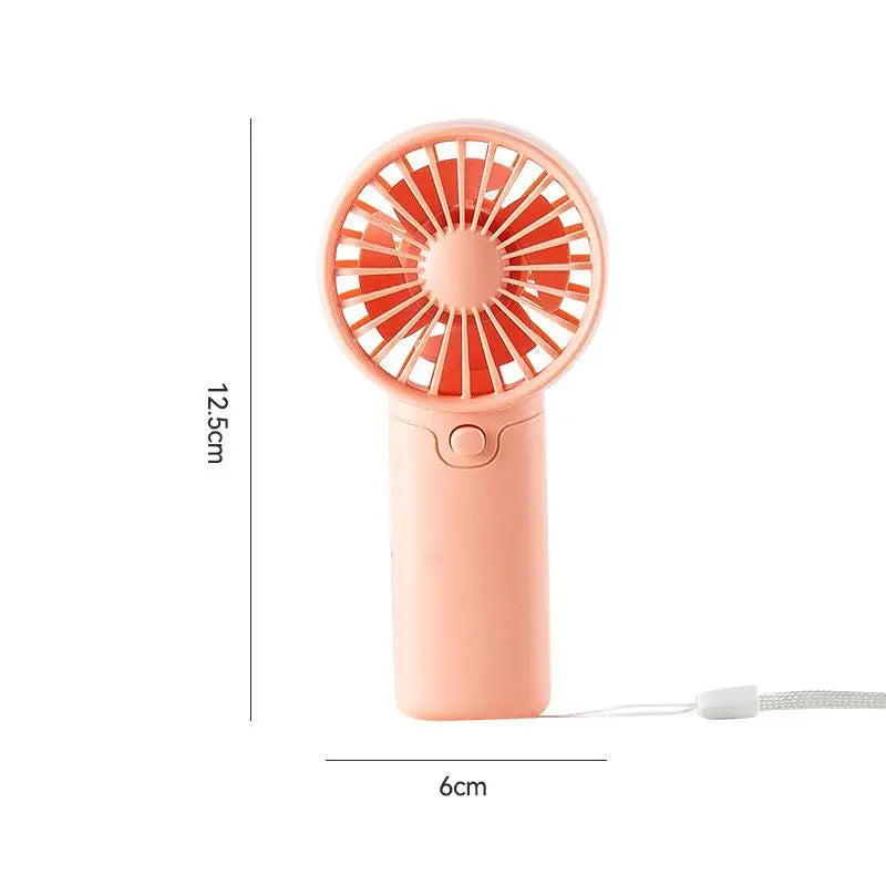 Portable Fan Creative Small Fan Pocket Hand-held Fan Lightweight Adjustable Cute Handheld Outdoor Fan Air Cooler Students Gift