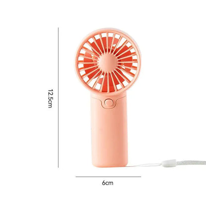 Portable Fan Creative Small Fan Pocket Hand-held Fan Lightweight Adjustable Cute Handheld Outdoor Fan Air Cooler Students Gift