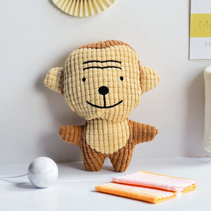 Pet Supplies: Durable Chew-Resistant Corn Plush Toys for Cats and Dogs, with Sound and Various Cartoon Designs