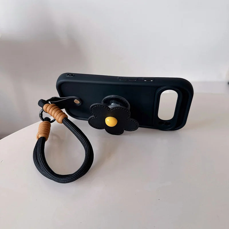 Lanyard Flower Stand Phone Case For Xiaomi Mi 15T 14T 13T 12T 11T 9T 17 Pro Max 9 10 11 12 13 Lite 14 15 Ultra 11i 11X 12X Cover