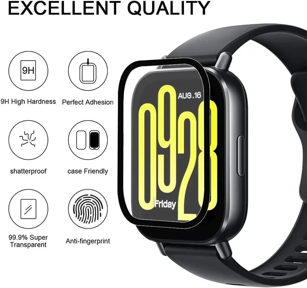 2PCS Full Screen Protector For Xiaomi Redmi Watch 5 4 3 Anti-Scratch Film Samrtwatch For Redmi Watch 5 Active/5 Lite Not Glass