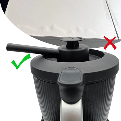 Steam Diverter Compatible with Thermomix TM7 – 360° Rotating Steam Deflector with, Kitchen Cabinet Protection