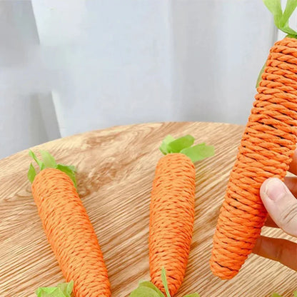 Cat Toy Sound Paper Rope Carrot Hug Cat Fun Anti-Bite Self-relief Cat Stick Cat Scratch Board Pet Supplies
