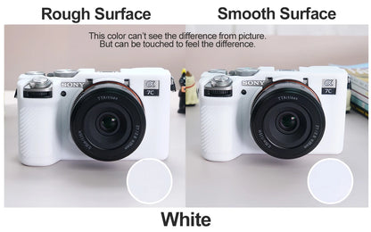 Camera Silicone Case for Sony Alpha 7C Mark II A7CR Camera Cover Full Body Case Protector Sony A7CII A7CR with glass film