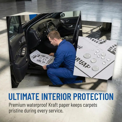 10Pcs High Quality Disposable Car Floor Mats, Waterproof Anti-Slip Paper Car Interior Protection Accessories
