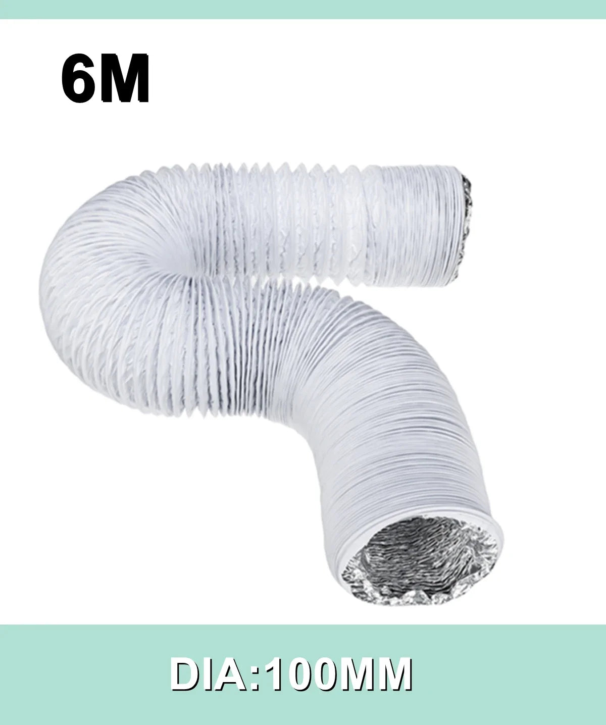 80mm/100mm/110mm/130mm/150mm Portable Air Conditioner Exhaust Vent Pipe Flexible Air Conditioner Exhaust Pipe Vent Hose Outlet