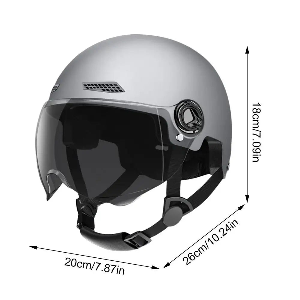 Motorcycle Helmet Jet Style Bicycle Helmets For Men Women Adult Motorbike Scooter Helmet Skull Full Head Hat Helmets accessories