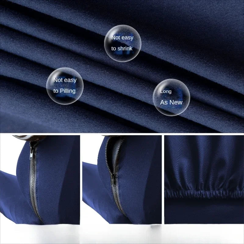 Gaming Chair Cover Stretch Milk Silk Solid Color Swivel Chair Dust Protection Cover Office Computer Athletic Use Seat Cover