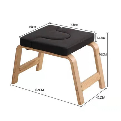 Wooden Stools Yoga Inverted Stool Yoga Assisted Inverted Device Leisure Fitness Auxiliary Yoga Bench Body Shaping Accessories