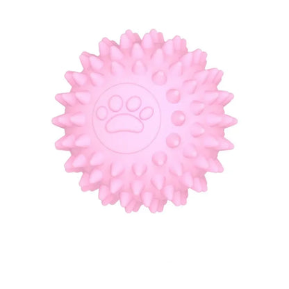 Pet Dog Toy Ball Solid Bite-Resistant Chewing Indestructible Bouncing Ball Dog Rubber Training Interactive Game Teething Ball