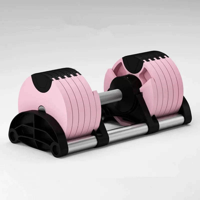 Multi-Color Adjustable Dumbbell Set, 2KG(5LB) or 4KG(9LB) Increment, Up to 50KG(110LB), Fast Adjustable Dumbbells for Home Gym