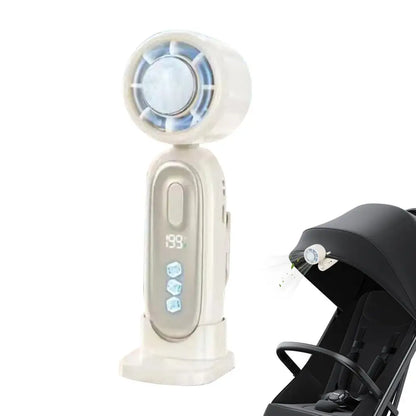 Portable Handheld Fan 199 Speed Cooling LED Display Mini Battery Operated Hand Held Fan For Travel Summer Camping Hiking Fishing