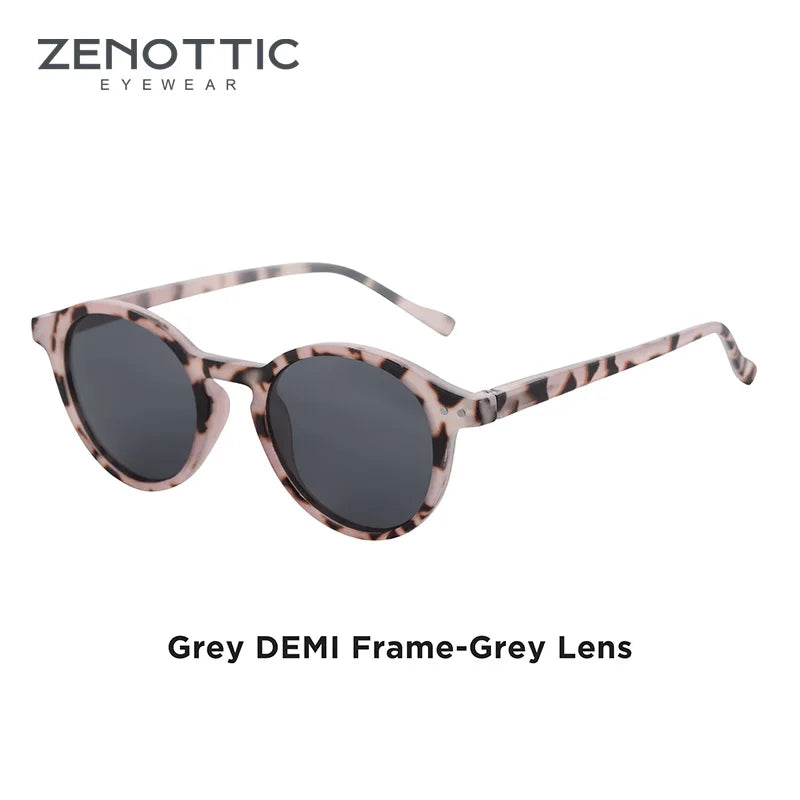 ZENOTTIC Retro Polarized Sunglasses 2026 2025 Men Women Vintage Small Round Frame Sun Glasses Polarized Lens UV400 Goggles Shade