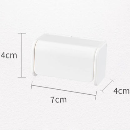 Simple Adhesive Toothbrush Holder Dustproof Toothbrush Holder 2 Head Toothbrush Holder Bathroom Storage
