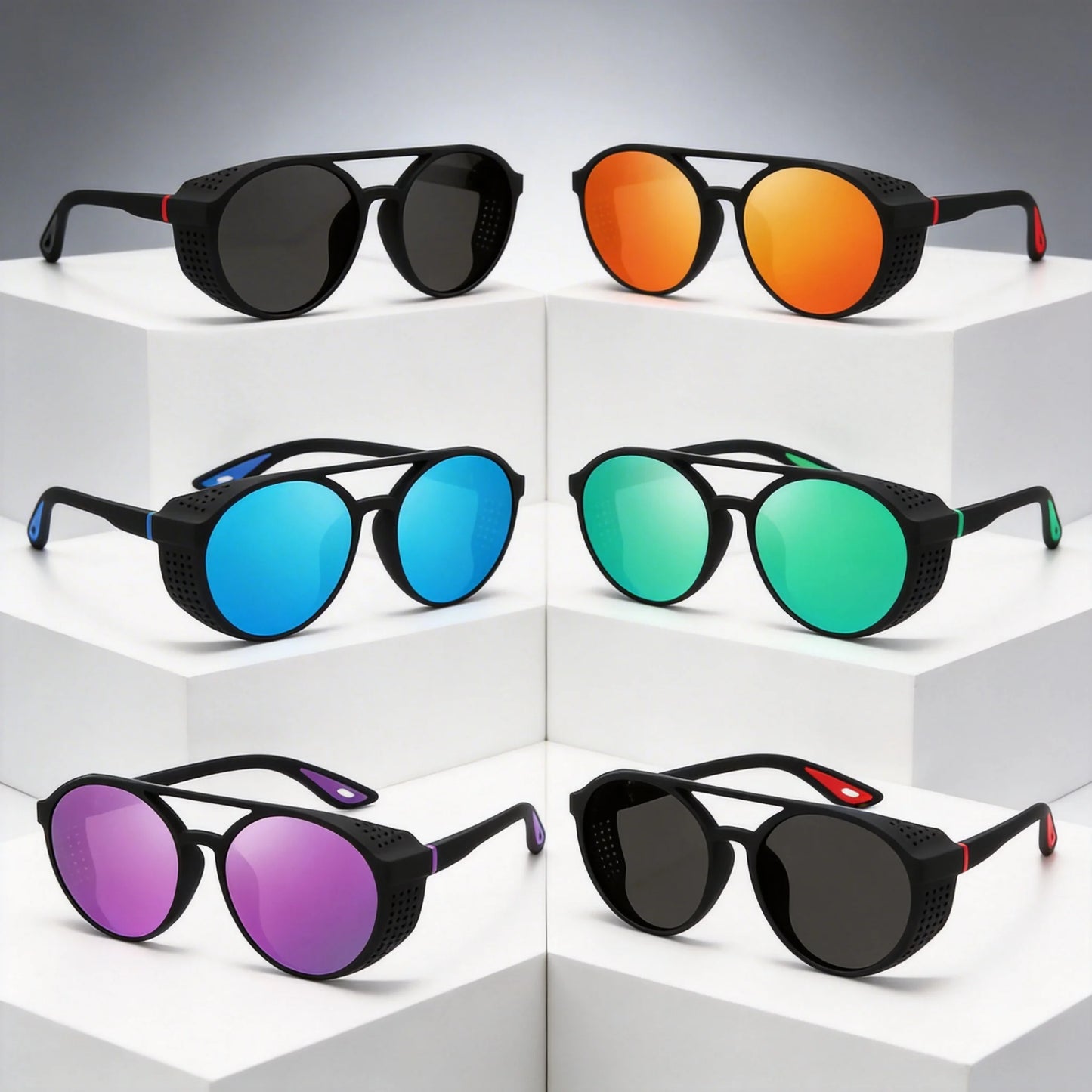 Polarized Sunglasses Sun Glasses With Side Shields Uv400 Protection Mirrored Lens Outdoor Sport Driving Fishing Cycling Glasses