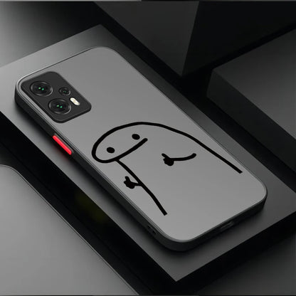 Flork Minimalist Comic Figurine Case for Xiaomi 14T 13T 12T 11T 10T 9T Pro Mi 14 13 12 10 11 Lite 5G NE Shockproof Full Cover