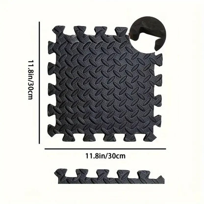 30x30cm 16 Pcs Interlocking Yoga Mat Home Gym and Yoga Equipment Protective Mat EVA Foam Non Slip Flooring Indoor Fitness