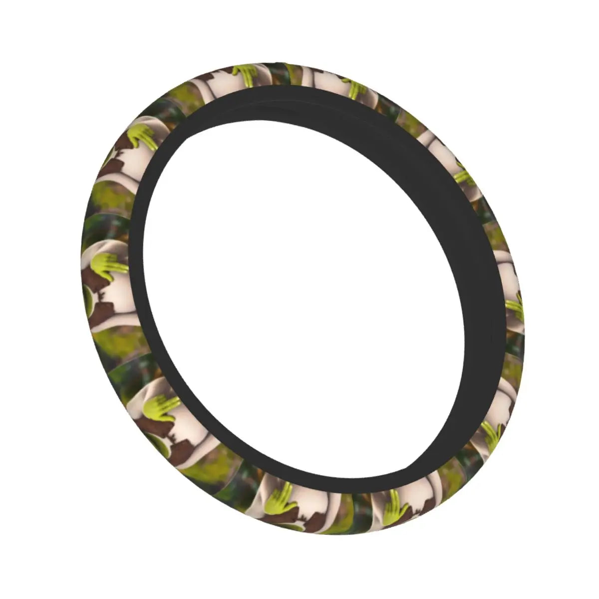 Steering Wheel Cover Shreks Meme Collage Universal Braid On The Steering Wheel Cover Car-styling Elastische Automobile Accessory