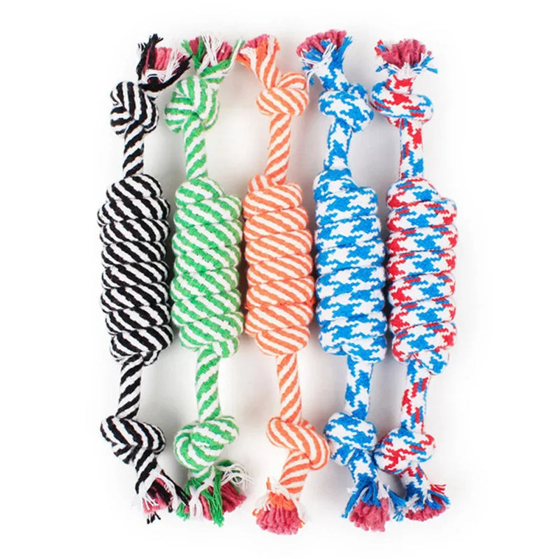 1 Pcs 20CM Dog Toys Funny Cotton Rope Toys For Small Puppy Dogs Pet Chew Toys Pet Supplies Random Colors