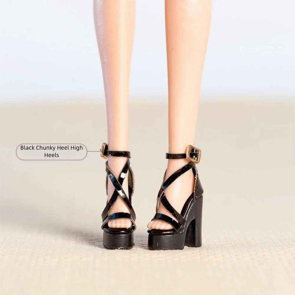 Shoes Accessories Handmade Shoes Exquisite 1/6 Supermodel High Heels Boots Accessories