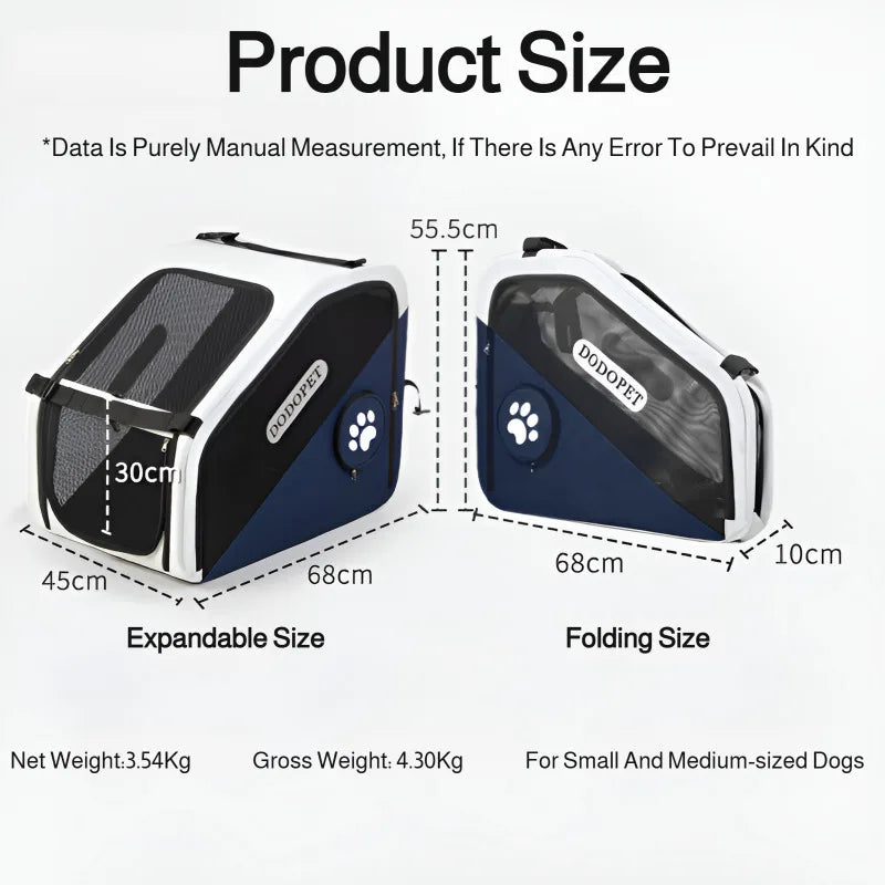 Pet Car Cage Safety Kennel Escape Prevention Cat and Dog Travel Fixed Dog Cage Portable and Breathable Pet Products