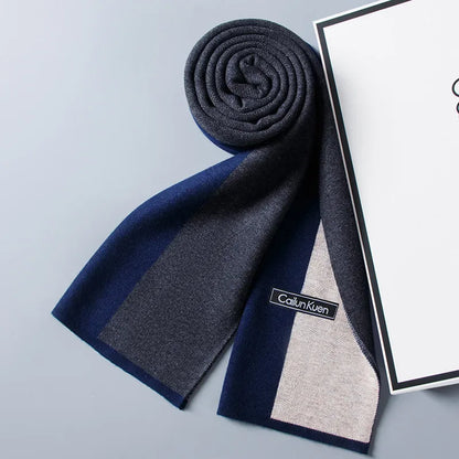 High Quality Wool Men Scarf Autumn Winter Classic Business Thermal Muffler Male Soft Korean Version Long Thick Warm Shawl No Box