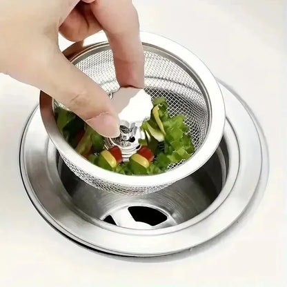 2Setc Drain Basket Kitchen Sink Strainer Set With Handle Stopper Me Handle Stopper Kitchen Sink Strainer Stainless Replacement