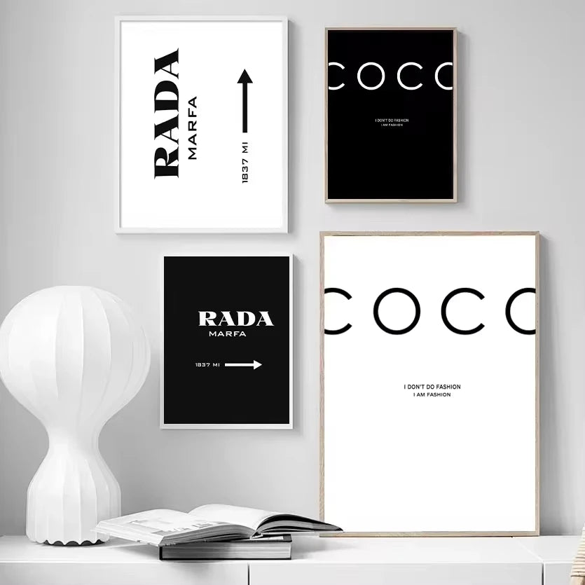 Scandinavian Decor I Don't Do Fashion Nordic Art Decor Posters and Prints Wall Pictures for Living Room Wall Art Canvas Prints