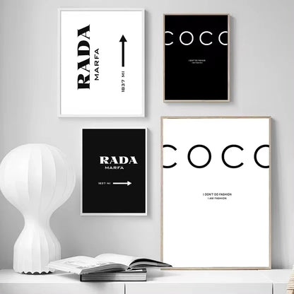 Scandinavian Decor I Don't Do Fashion Nordic Art Decor Posters and Prints Wall Pictures for Living Room Wall Art Canvas Prints