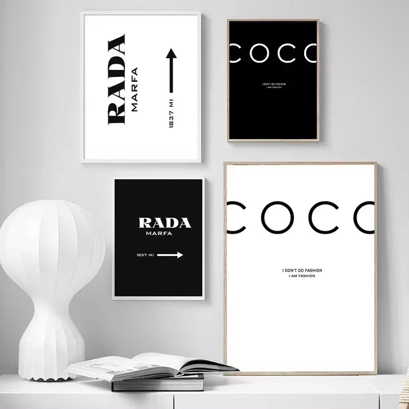 Scandinavian Decor I Don't Do Fashion Nordic Art Decor Posters and Prints Wall Pictures for Living Room Wall Art Canvas Prints