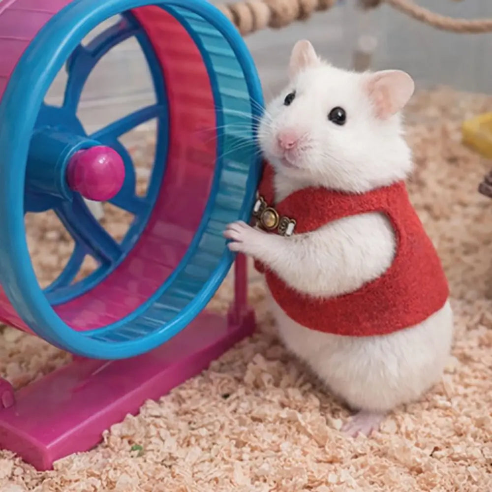 Cute Adorable Hamsters Apparel Skin-friendly with Buckle Cozy Pet Vest Warm Fabric Breathable Small Pets Clothing Photo Outfit