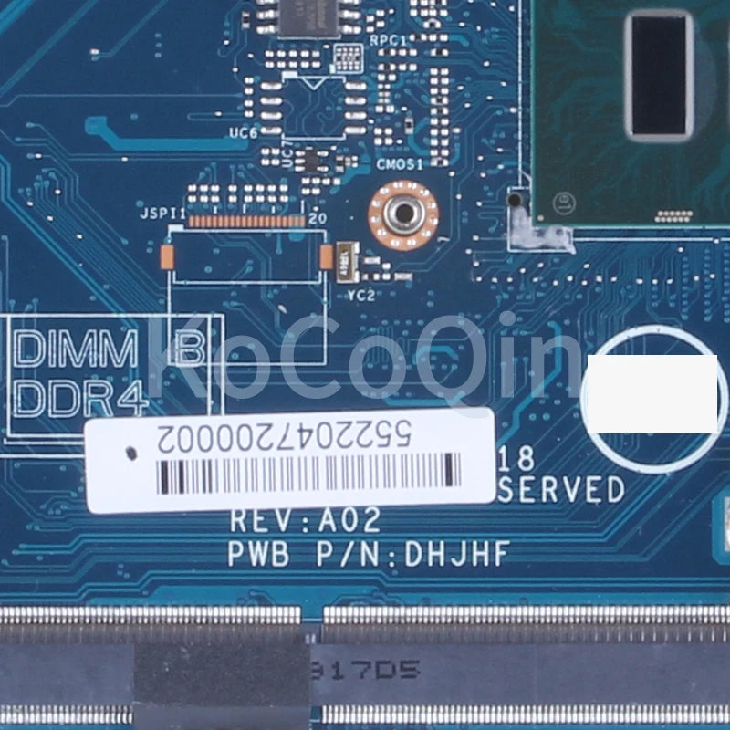 LA-F401P For DELL Latitude E5490 5490 Notebook Mainboard 0C08DH 09X5J9 08KN1W 01TWGW 08DT9H I3 I5 I7 7/8th Laptop Motherboard