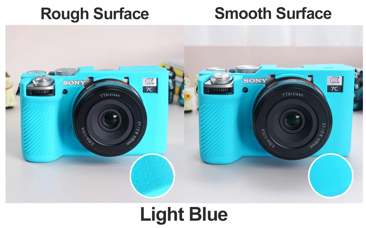 Camera Silicone Case for Sony Alpha 7C Mark II A7CR Camera Cover Full Body Case Protector Sony A7CII A7CR with glass film