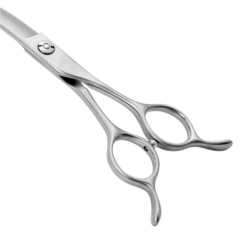 Dog Grooming Scissors Professional 7.5" Big Curved Scissors Pet Scissors for Groomer Dog Beauty Shears ножницы tijeras tesoura