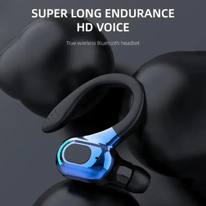 Single Ear Earbuds Call Noise Cancelling Sports Wireless Business Headphones Bluetooth Headset Long Usage Time