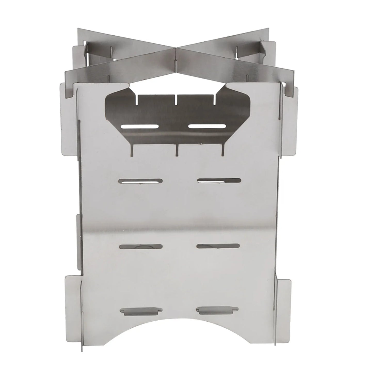 Outdoor Wood Burning Stove Stainless Steel Folding Mini Portable Cooker for Outdoor Camping Travel Hiking Picnic